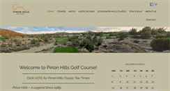 Desktop Screenshot of pinonhillsgolf.com